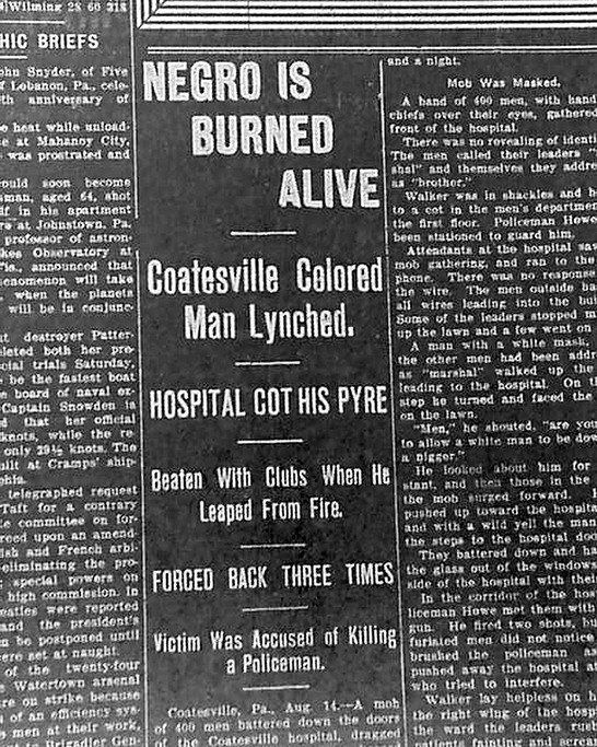 LynchingCoatesvillePA082011 A Friendly Letter