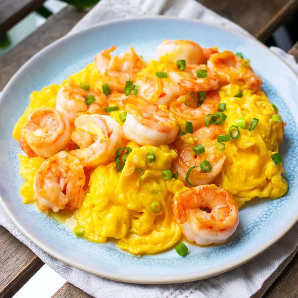 Easy Shrimp and Egg StirFry African Food Network