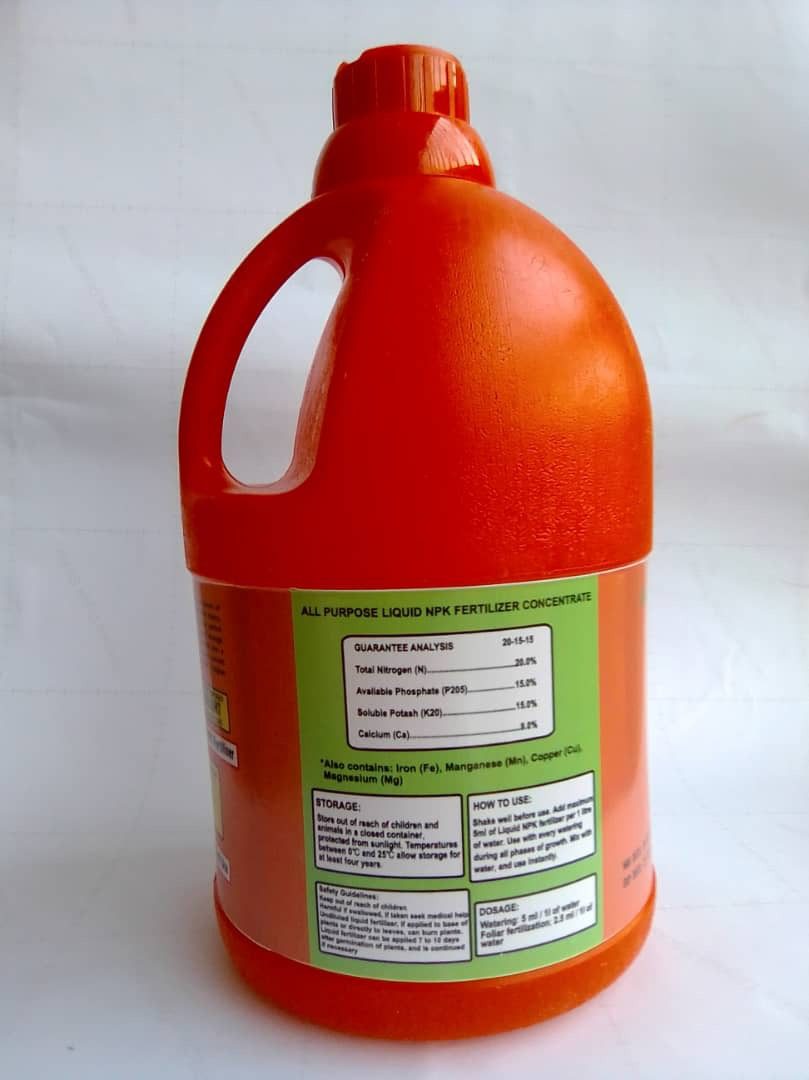 Liquid NPK Fertilizer Concentrate Nigeria