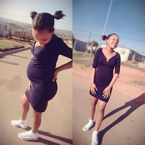 South Africa "Pregnant at 12 and very proud!" young girl said
