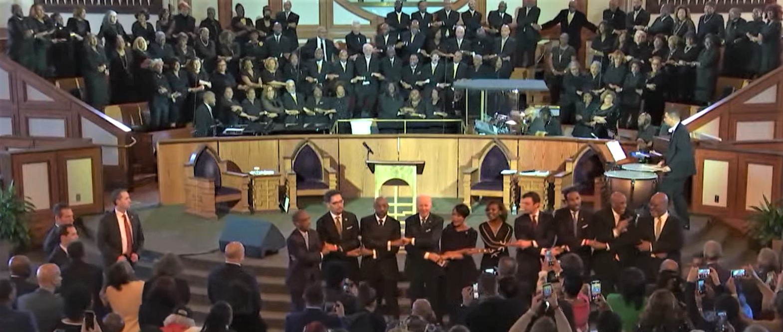 President Biden addresses Ebenezer Baptist Church for MLK Sunday