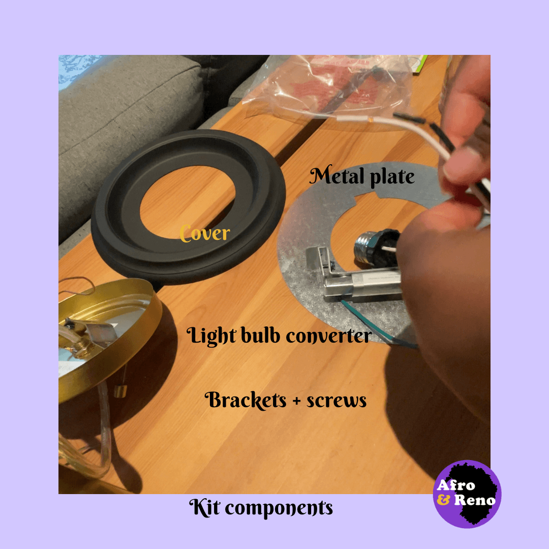 How to Convert a Recessed Light to a Pendant Afro and Reno