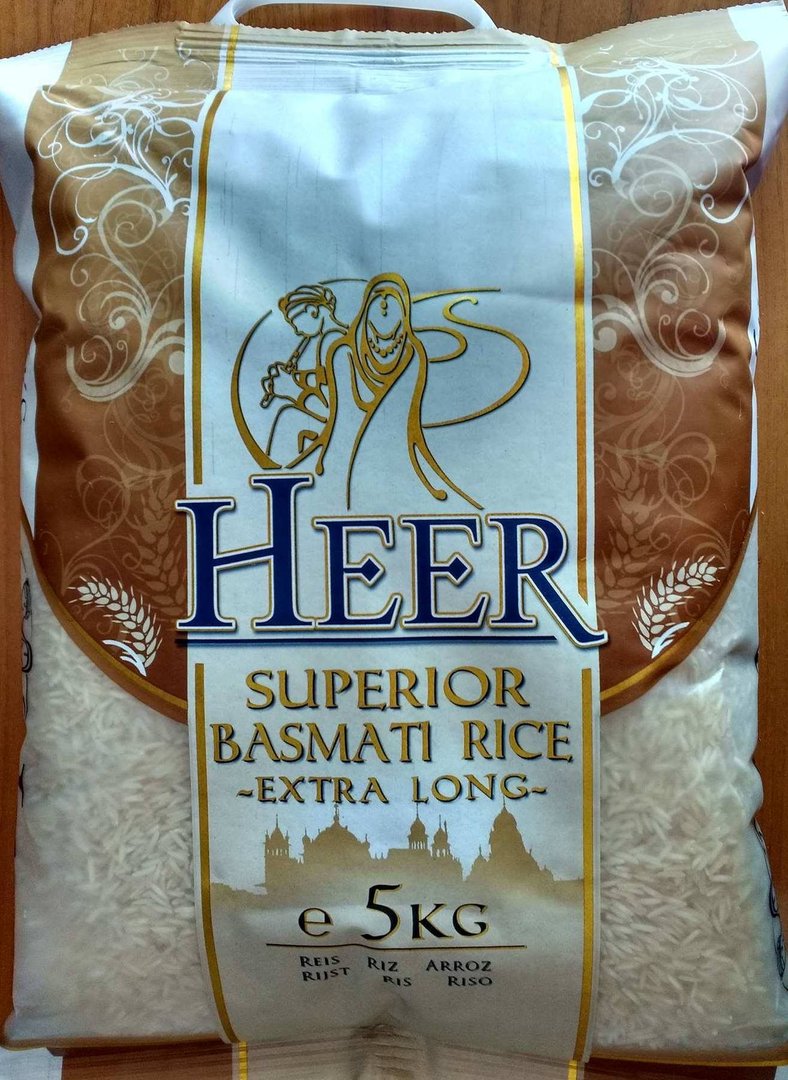 Heer Superior Basmati Reis Extra Long 10Kg
