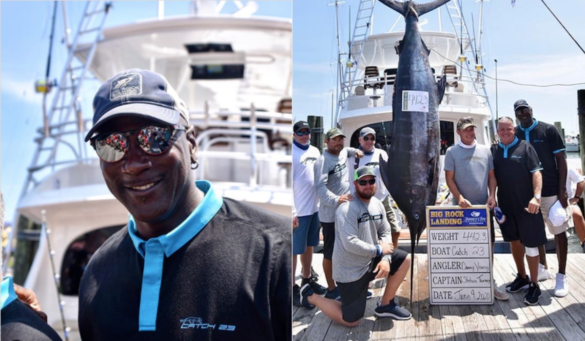 Michael Jordan makes impact in fishing tournament with 442.3pound blue