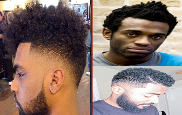 Crête iroquoise, mohawk idée de coiffure hommes noirs