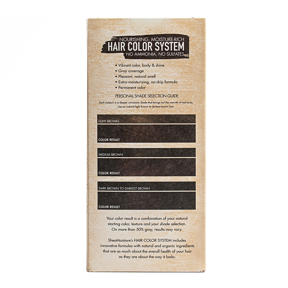 Shea Moisture Hair Color System DARK AUBURN Sow