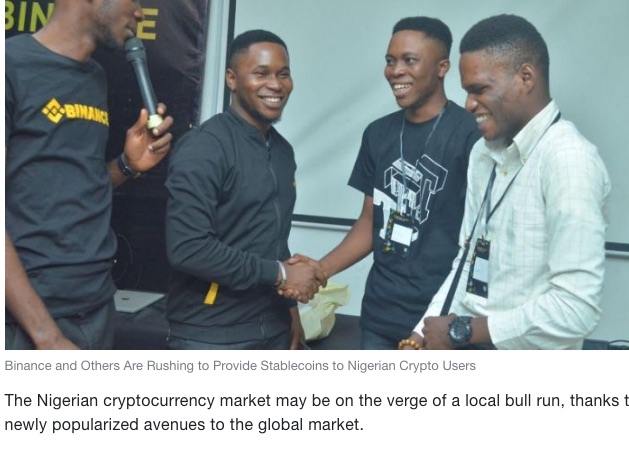 Binance and Others Are Rushing to Provide Stablecoins to Nigerian