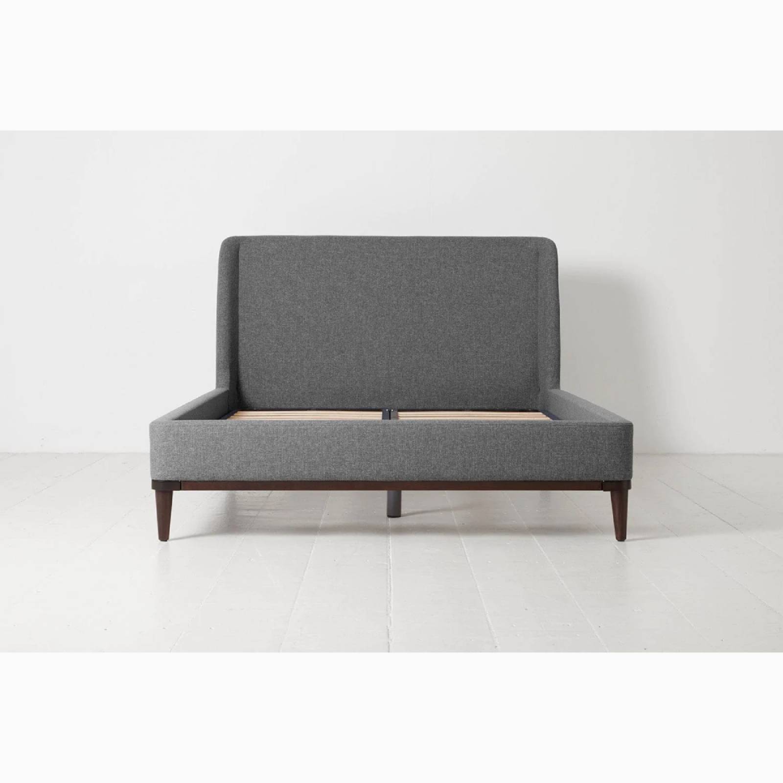 Swyft Bed 02 Double Size Bed Frame Linen Stone
