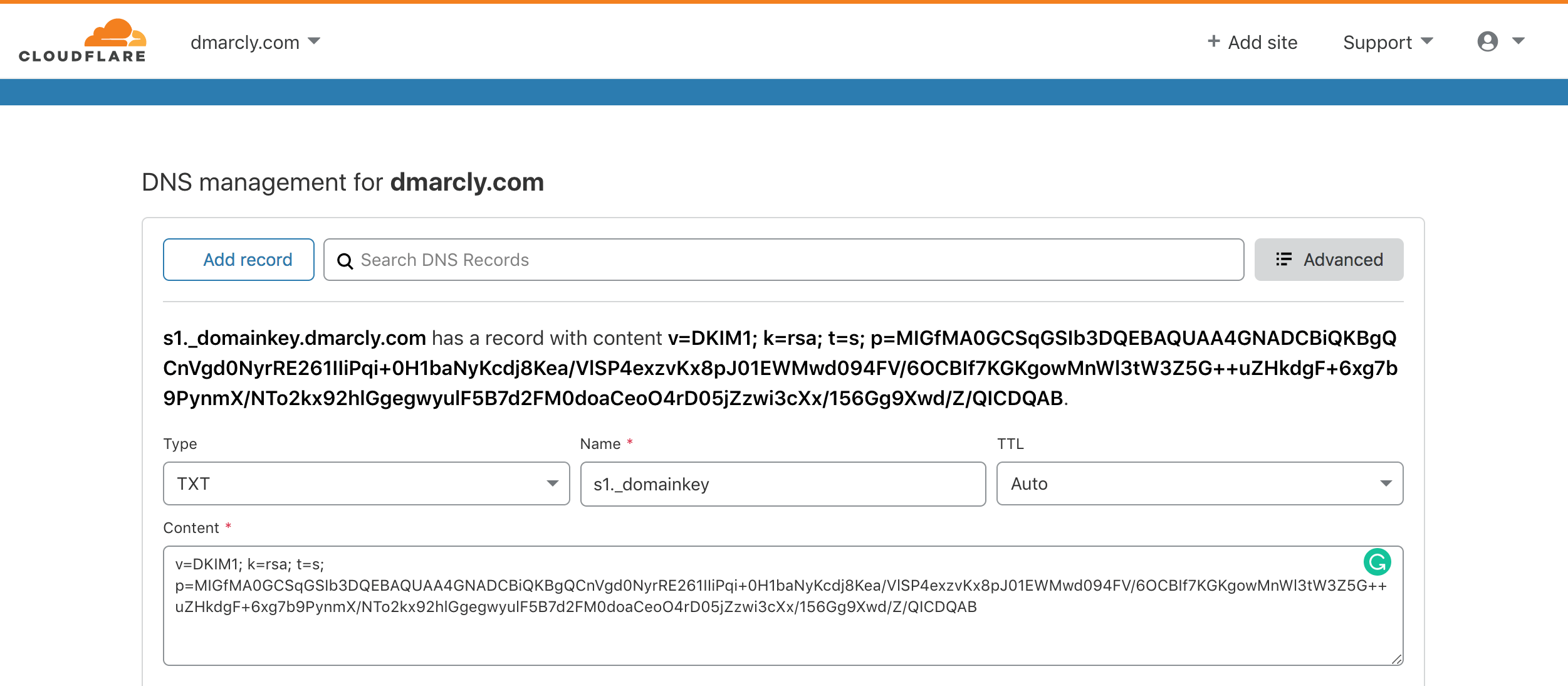 How to Add DKIM Record in CloudFlare CloudFlare DKIM Setup Guide DMARCLY