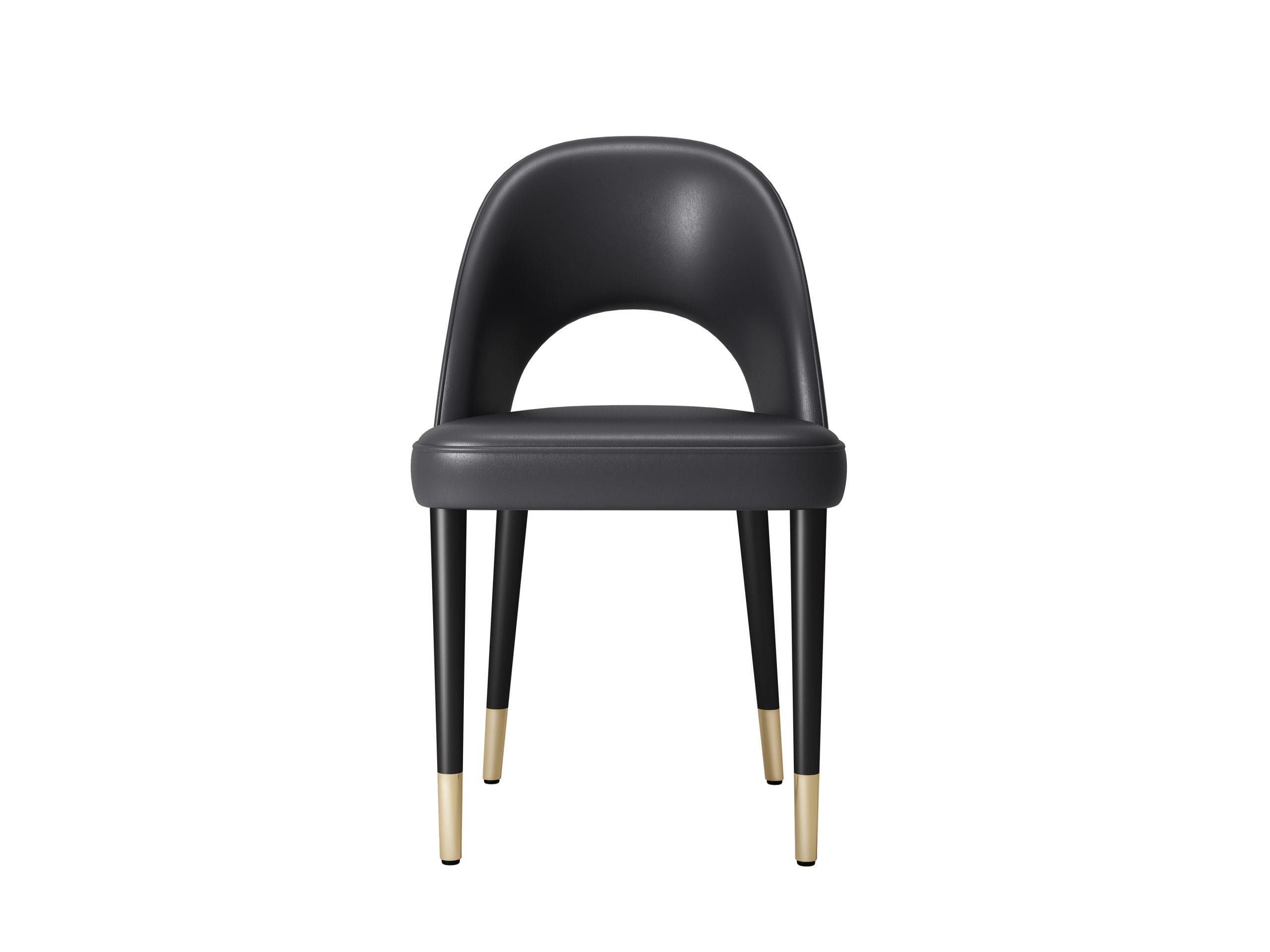Sara Dining ChairBlack Leather Agape Furniture
