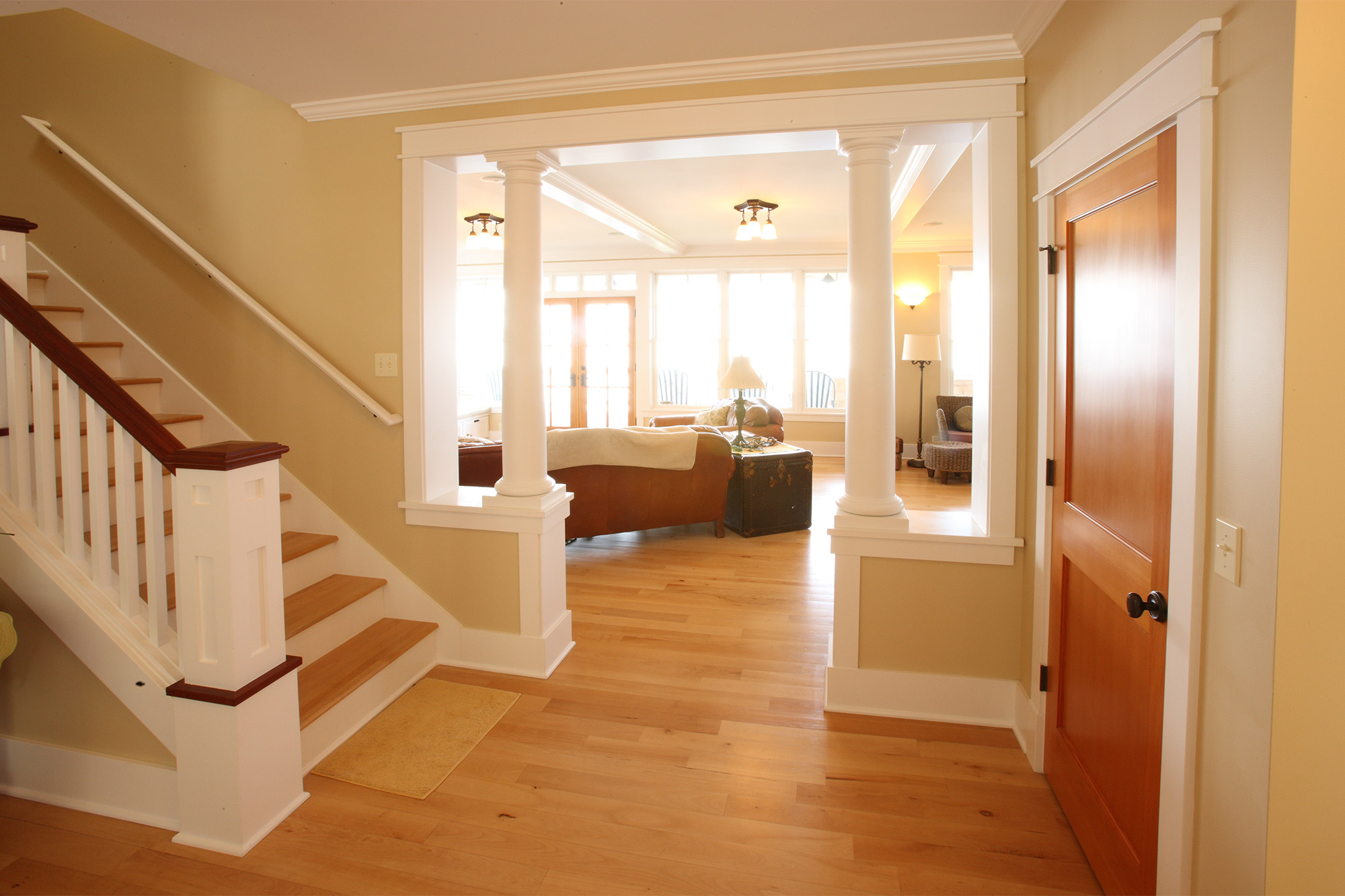 Rockaway Beach Hall Inside Agate Pass Construction