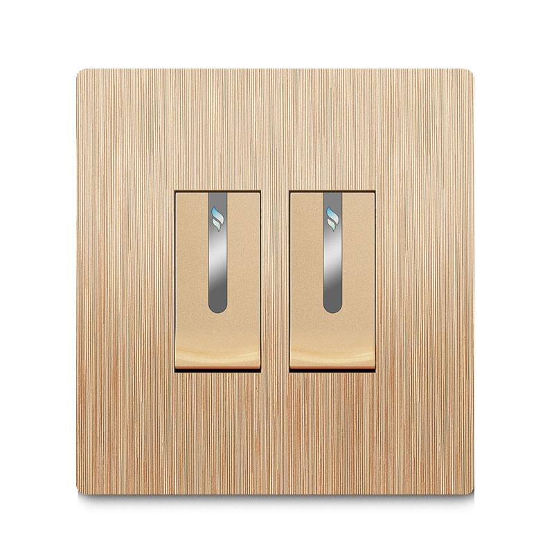 Brushed gold switch
