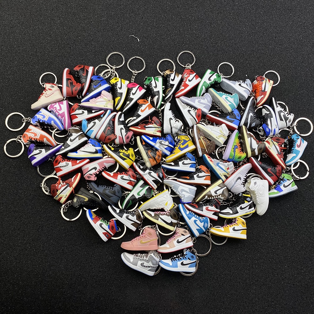 3d sneaker keychain, mini shoe keychains, Spiderman mini shoe