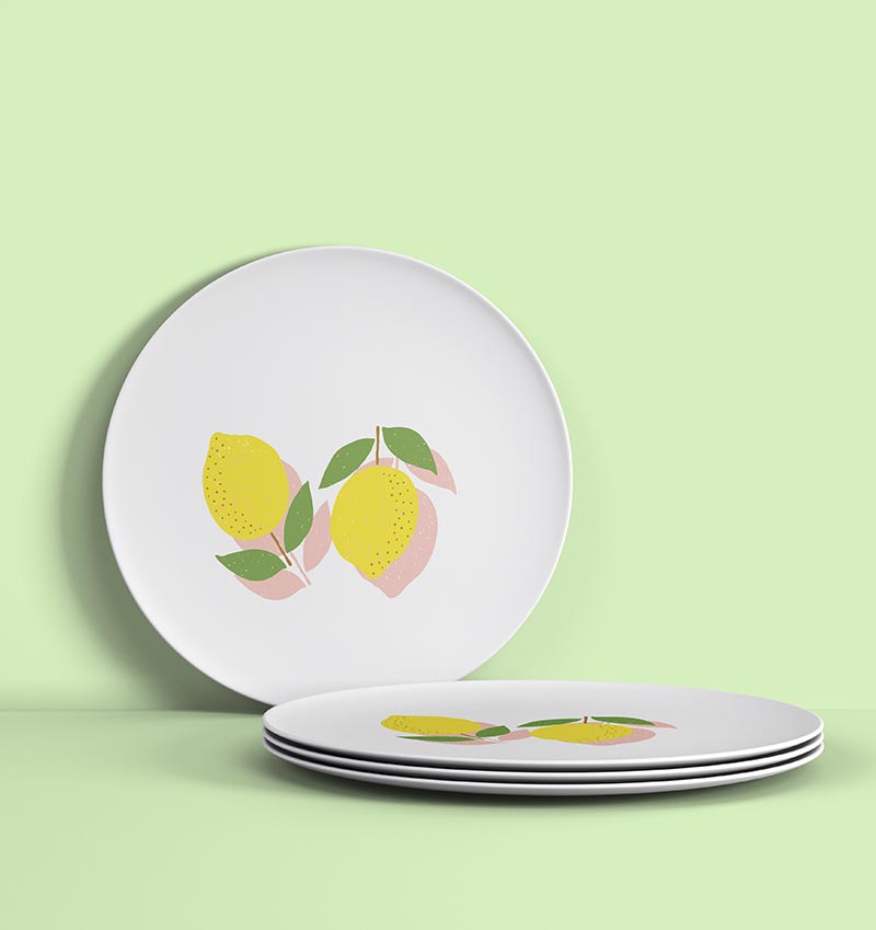 lemon plate Agava