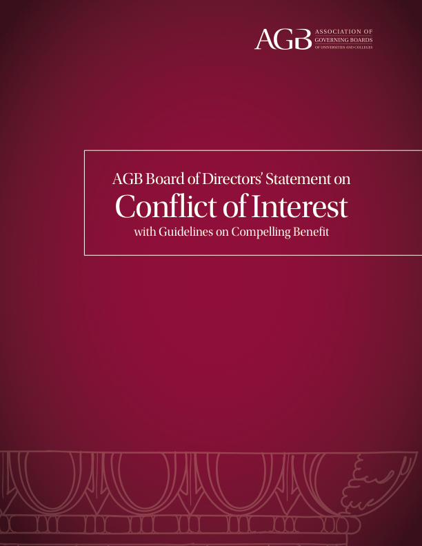 AGB Board of Directors’ Statement on Conflict of Interest with