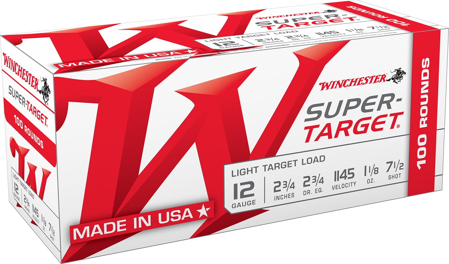 Winchester TRGT127VP SuperTarget 12 Gauge 2.75" 1 1/8 oz 7.5