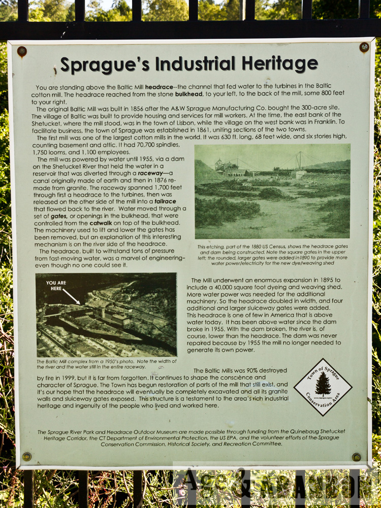 Baltic Mill, Sprague, CT Age & Abandon