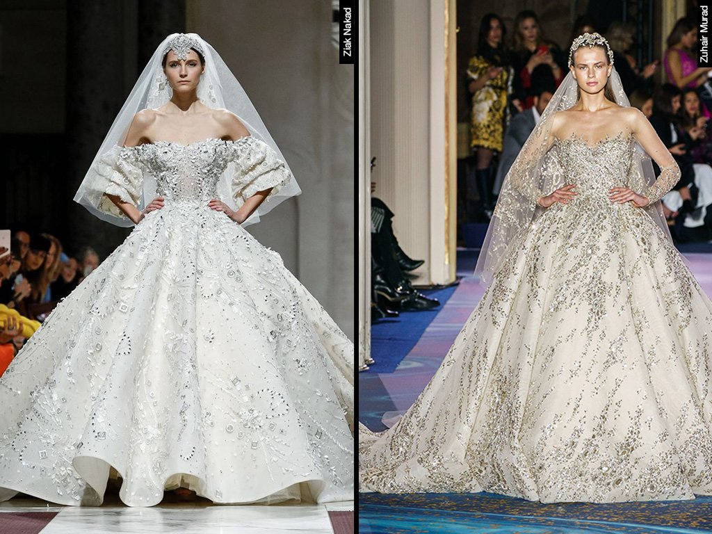 فساتين اعراس ابيض , فستان الزفاف و الطرحة عجيب وغريب