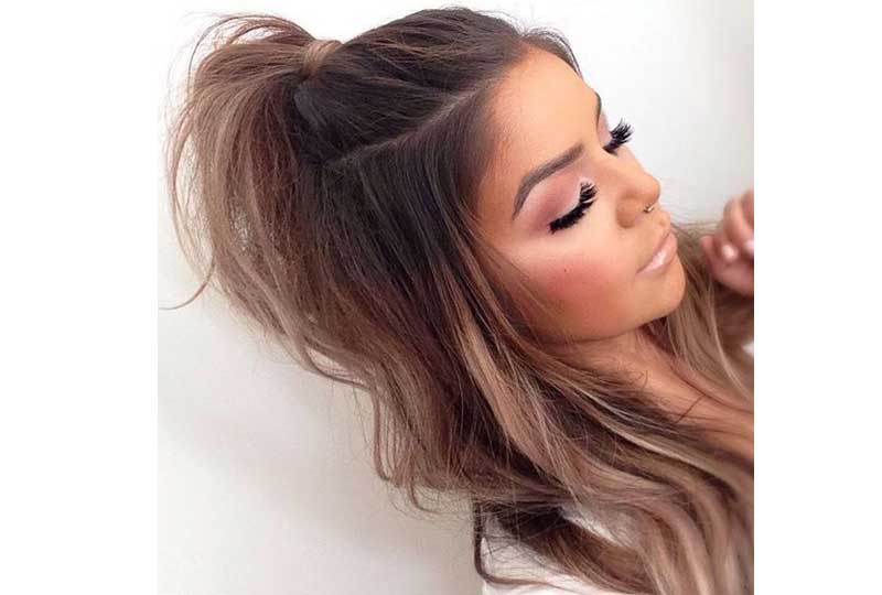 تسريحات ذيل الفرس , طريقة لم الشعر بشكل سهل ومميز عجيب وغريب