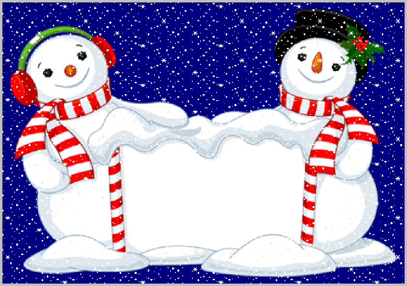 Bonhommes de neige (gifs tubes dont animés) magie de Noel