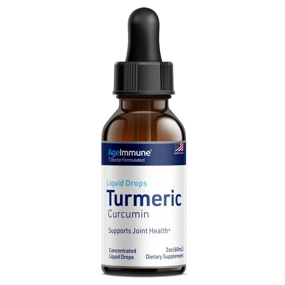 Liquid Turmeric, Turmeric Curcumin Drops Age Immune