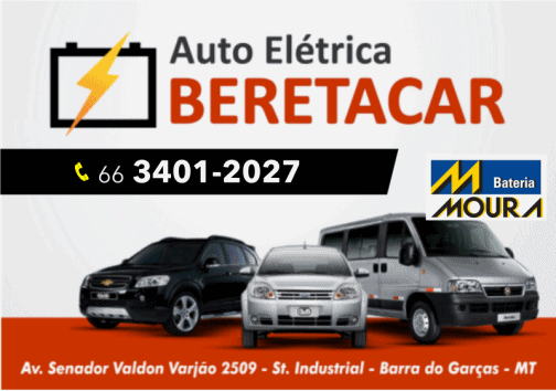 Agenda da Cidade Barra do Garças Auto Elétrica Beretacar