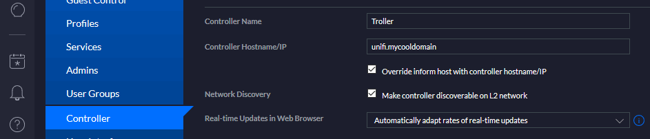 Changing Unifi Controller IP Address Agent[31]