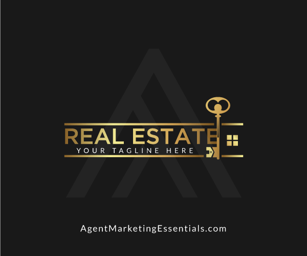 Gold Key Real Estate Agent Logo Design