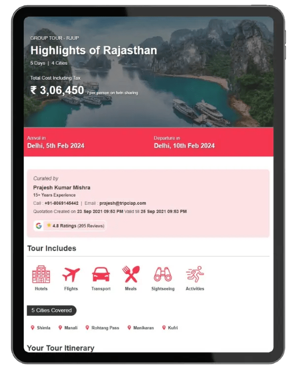 𝐃𝐲𝐧𝐚𝐦𝐢𝐜 𝐈𝐭𝐢𝐧𝐞𝐫𝐚𝐫𝐲 𝐁𝐮𝐢𝐥𝐝𝐞𝐫 for Professional Travel Agents