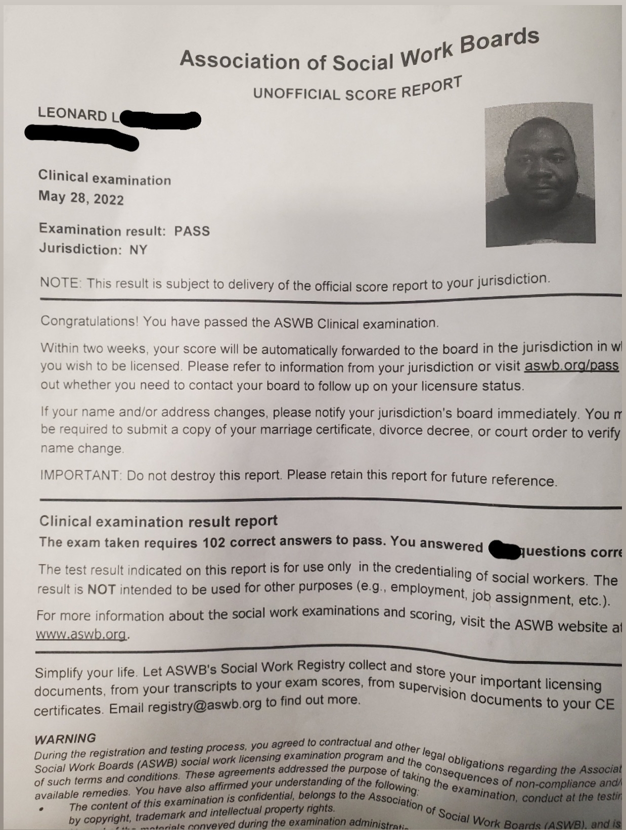 Understanding ASWB Exam Results What Your Score Means Agents of