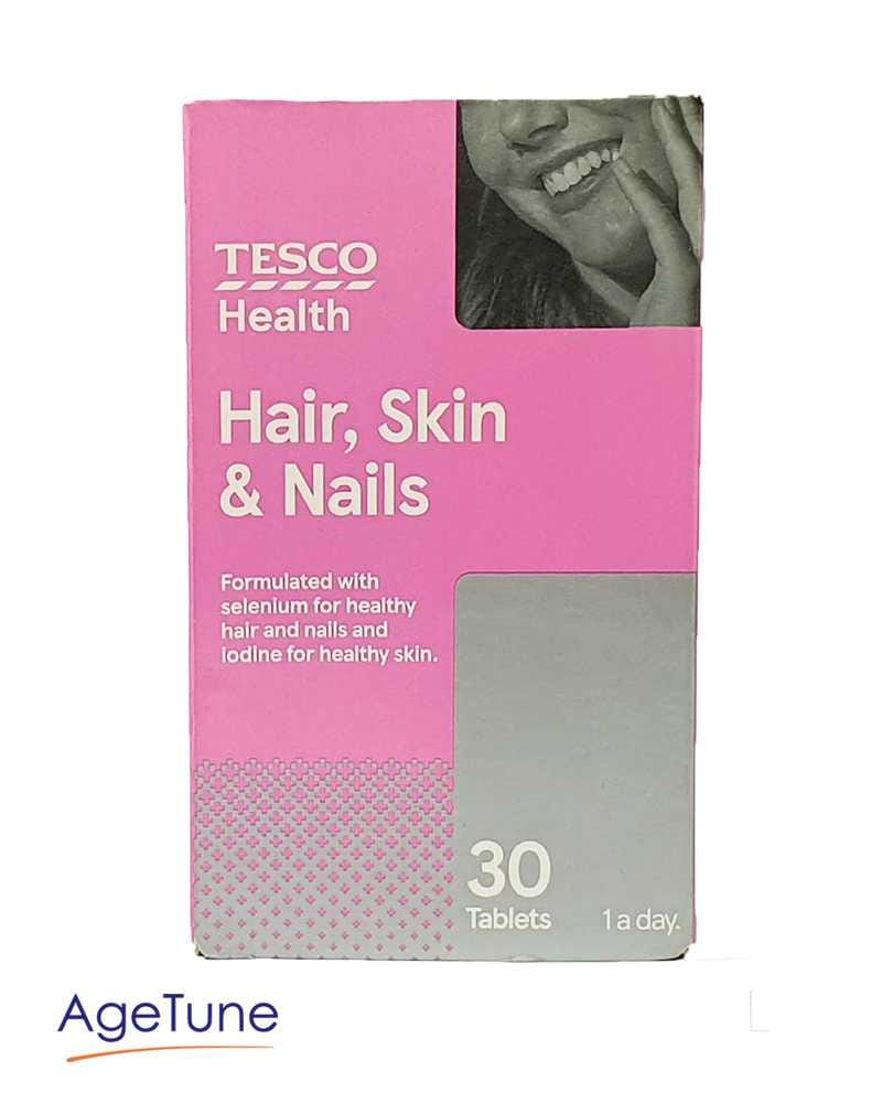 Tesco Hair Skin Nails 30 Tablets Age Tune