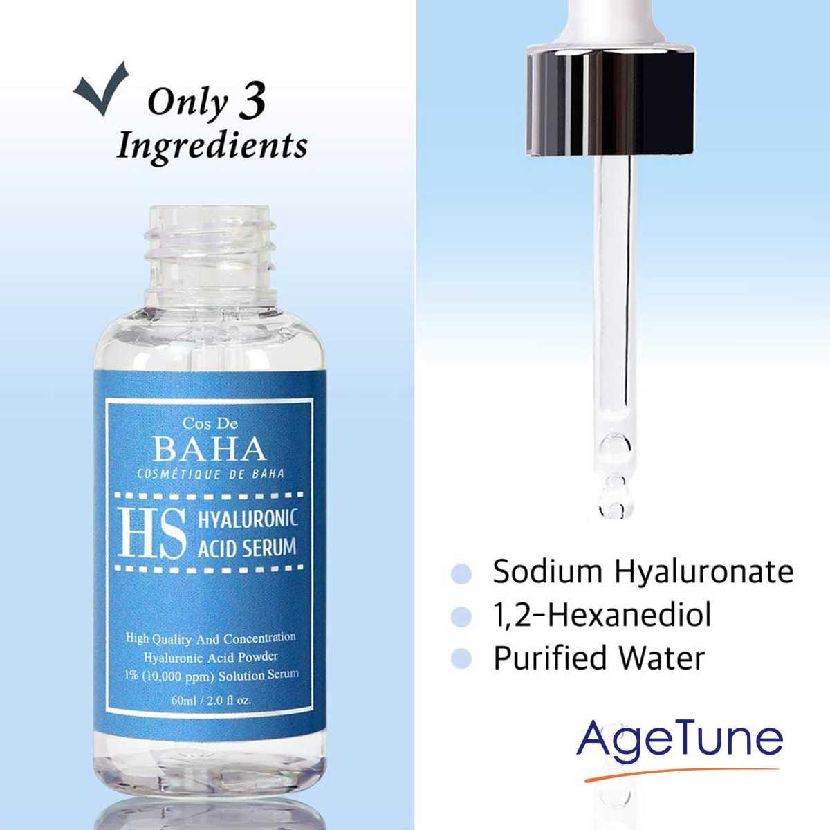 Cos De BAHA Hyaluronic Acid Serum (HS) [60 Ml] Age Tune