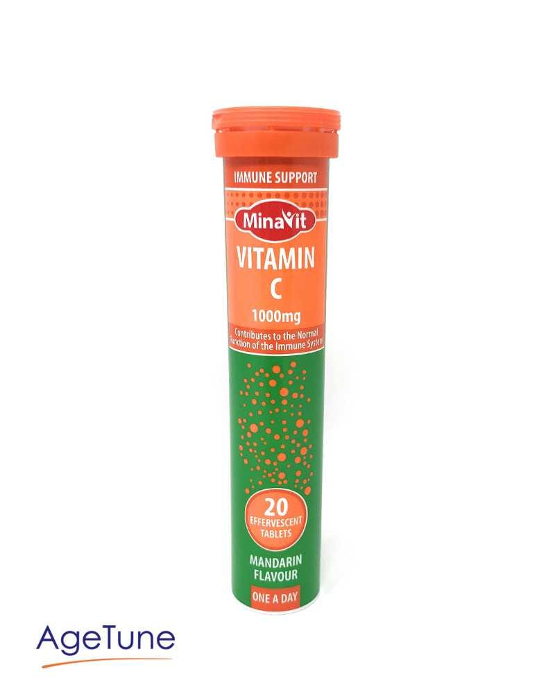 Minavit Vitamin C Effervescent 30 Tablets Age Tune