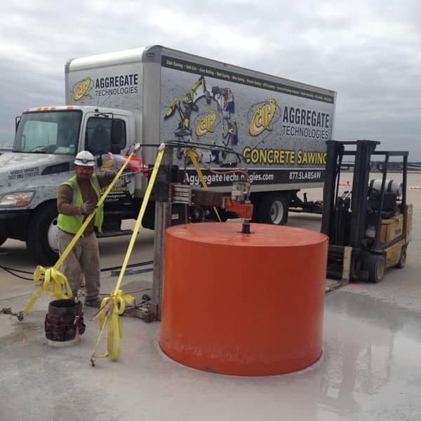 Large Diameter Core Drilling at Houston Intercontinental Airport