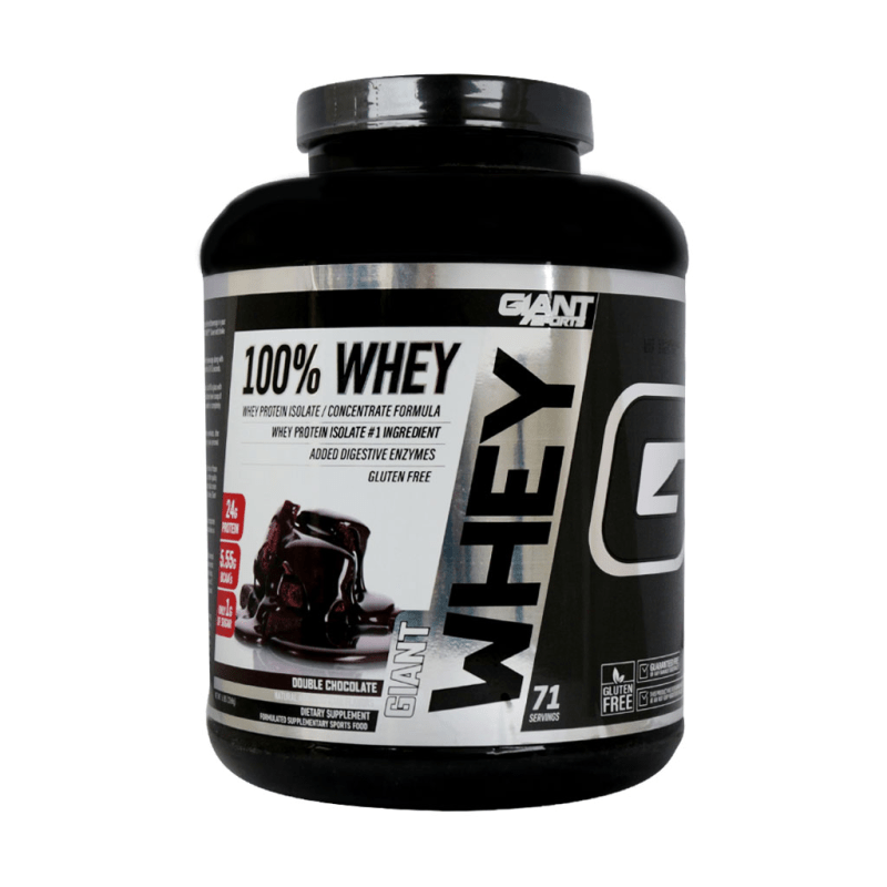 خرید و قیمت پودر پروتئین وی 100 درصد جاینت اسپورتس طعم دابل شکلات 2268 گرم ا Giant Sports Whey