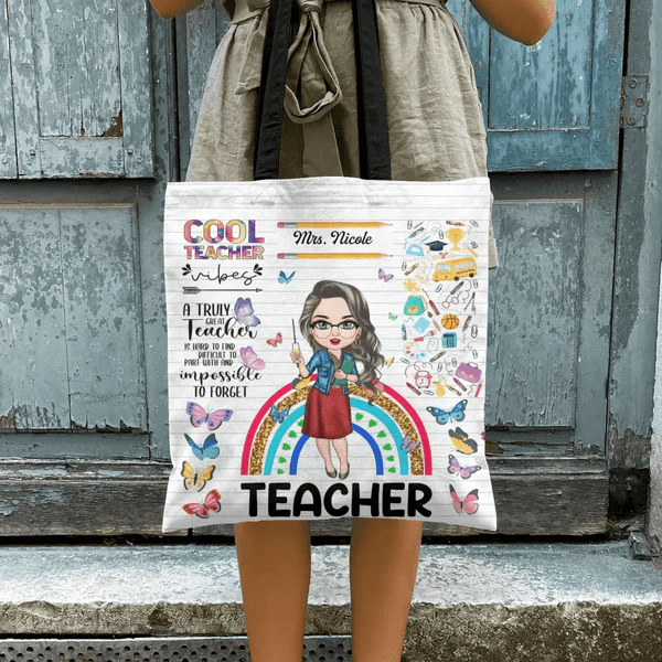 Personalized Custom Tote Bag Birthday, Teacher's Day Gift For Teache