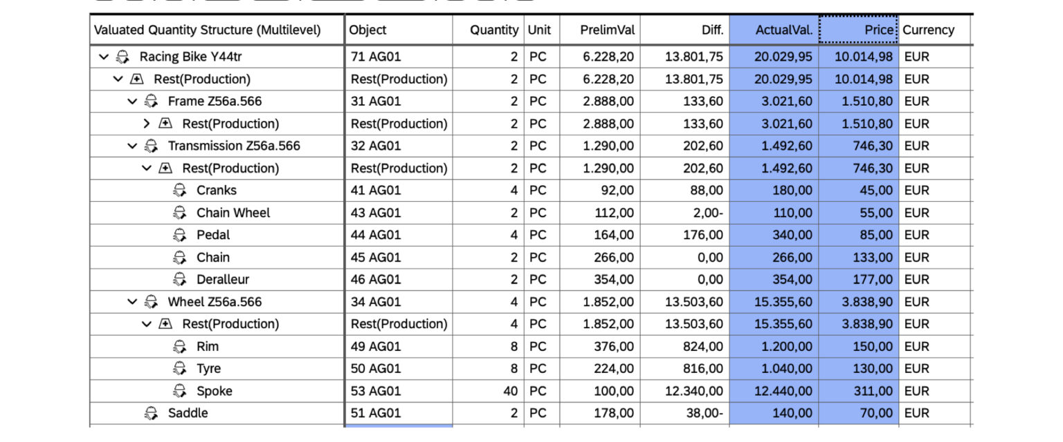 SAP Material Ledger Agilon GmbH
