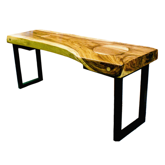 Solid Teak Wood Dining Table With Metal Legs Agil Craft Indonesia