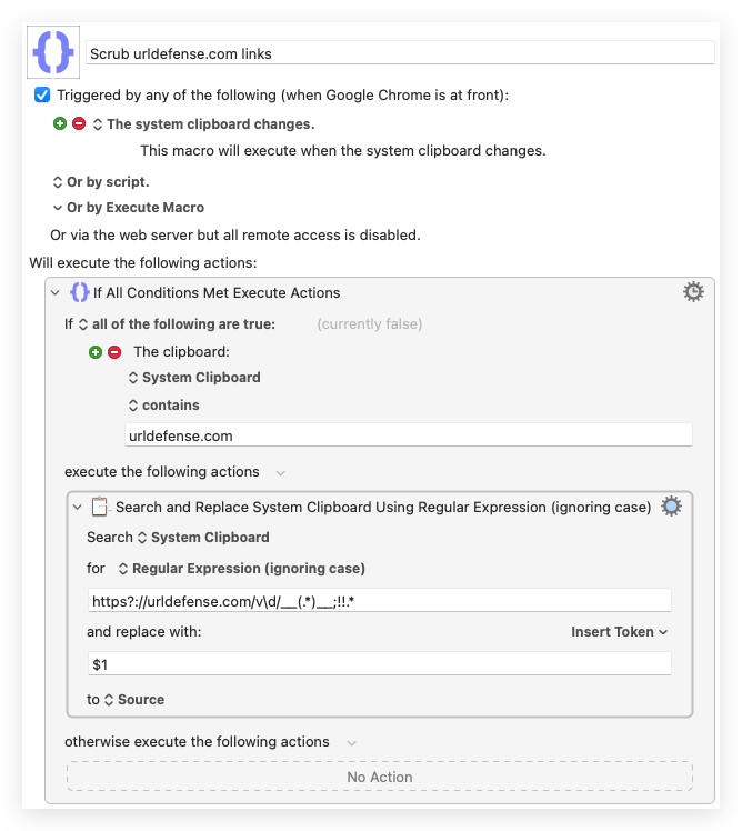 Clipboard Manipulation using Keyboard Maestro