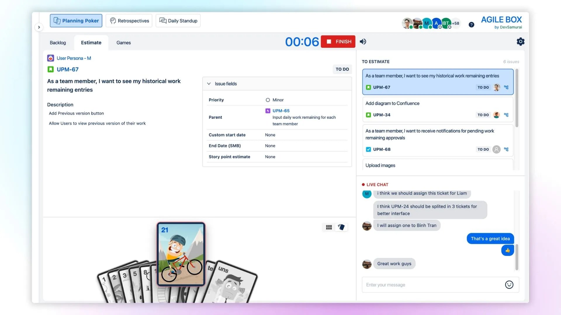 Agile Planning Poker, Retrospectives, Daily Standup for Jira