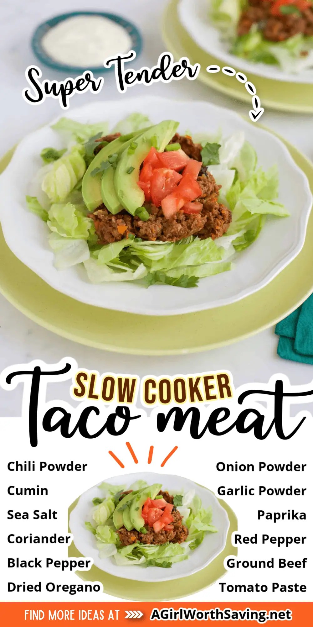 Easy Slow Cooker Taco Meat for Taco Tuesday