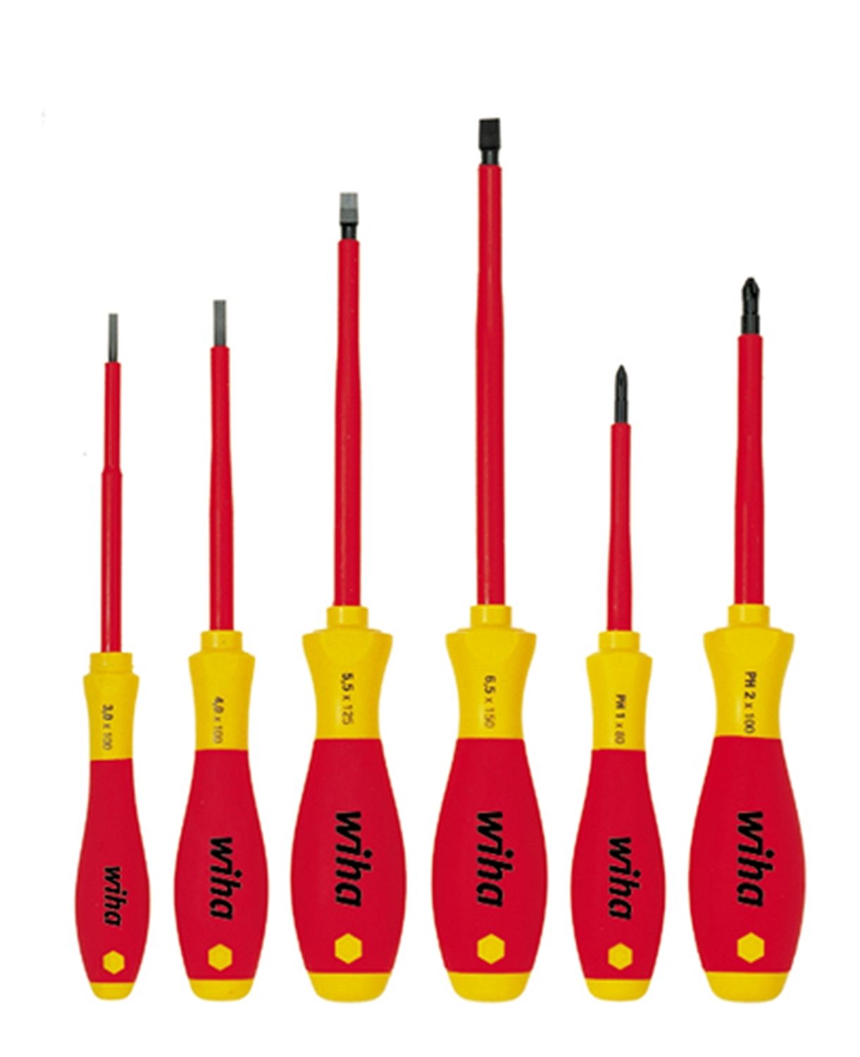 Wiha 6 Piece Screw Driver Kit 1000V 320NK6 MADE IN GERMANY LED