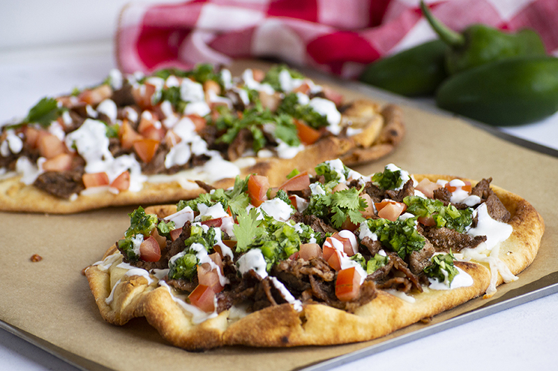 Quick Chimichurri Steak Flatbread Agnes's Kitchen