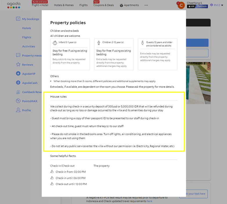 How do I manage security deposits? Agoda Homes Host Help Center