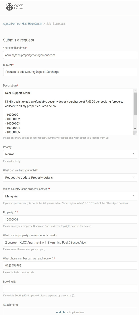How do I manage security deposits? Agoda Homes Host Help Center