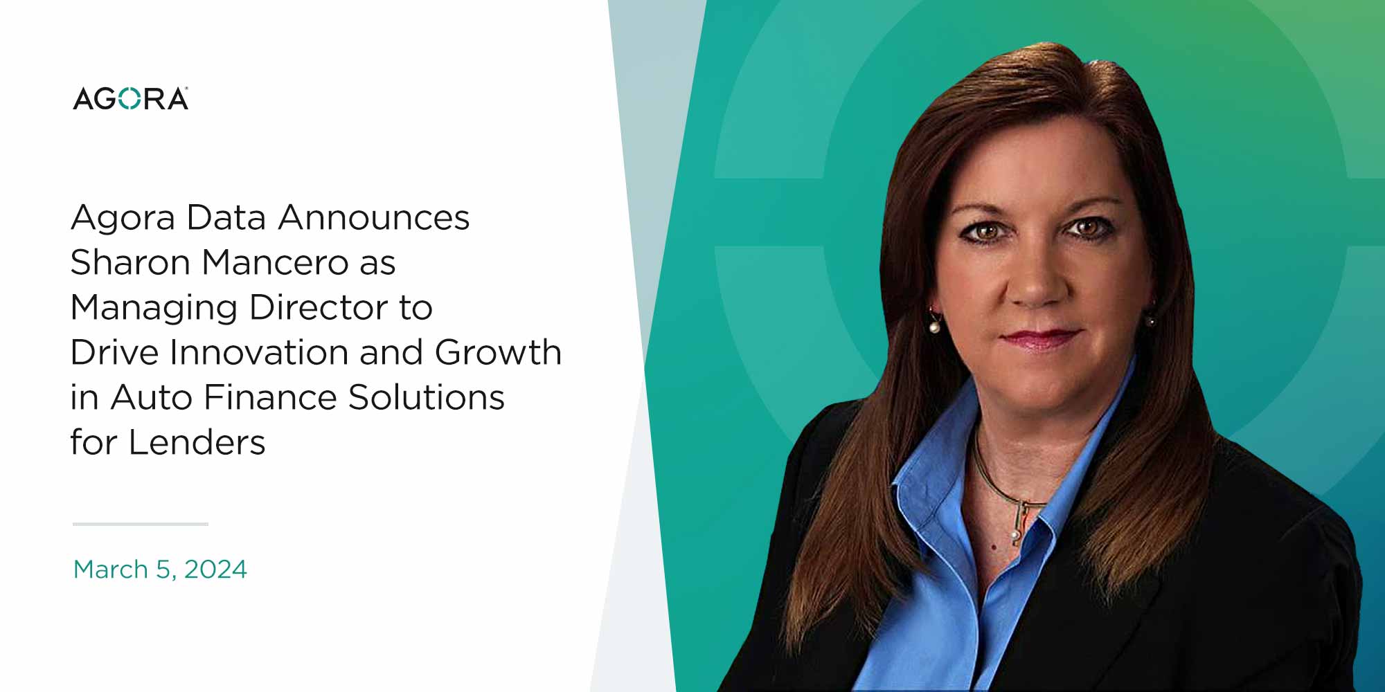 Agora Data Announces Sharon Mancero as Managing Director to Drive