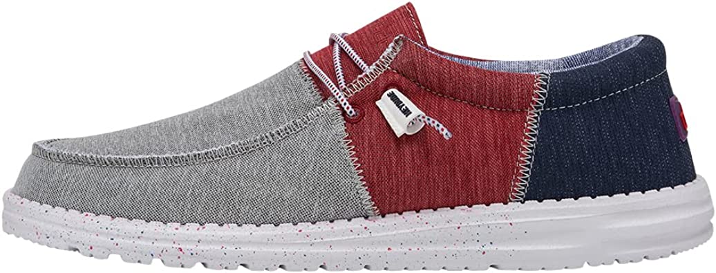 Web men's dress casual (13) men's sandals (21). Free shipping on orders over $50+. Hey Dude Wally Sox Tri Fans Red White Blue Mens Shoes AG Outfitters NC