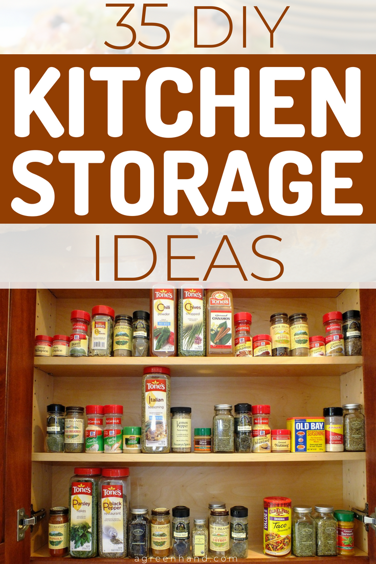 35 Smart DIY Kitchen Storage Ideas A Green Hand