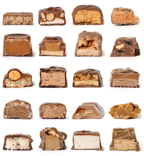 Candy Bar Cross Sections AGREEorDIE