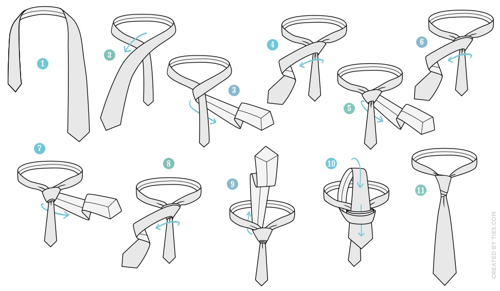 How to Tie a Van Wijk Necktie Knot AGREEorDIE